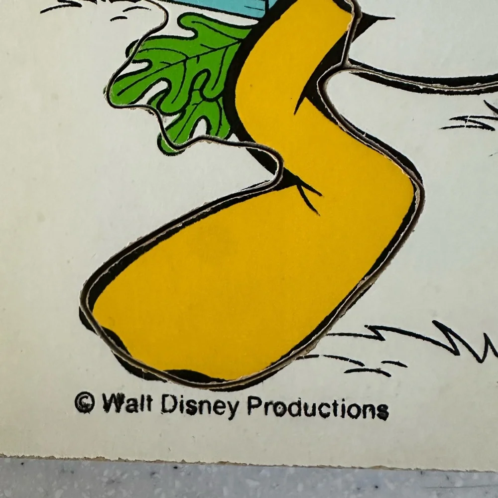 COPY - Vintage Playskool Disney Donald Duck & Chip n' Dale Wooden Puzzle! Made …